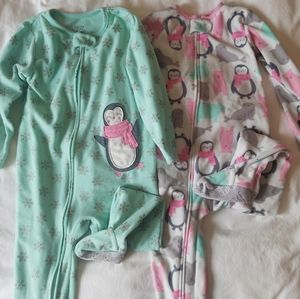 🌟4/$10 Lot of 2 Fleece Pajamas
